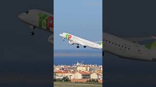 ✈️ - Embraer 190 | Take-off #airport #lisboa #planespotting