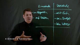 IMS Sales Training – Einwand & Vorwand