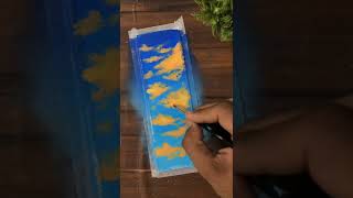 Bookmark Painting with Acrylic Colours #shorts #youtubeshorts