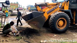 পেলোডার / ভেকু গাড়ির বাকেটের প্লেট লাগানোর সঠিক নিয়ম || How to attach extra plate in a wheel loader