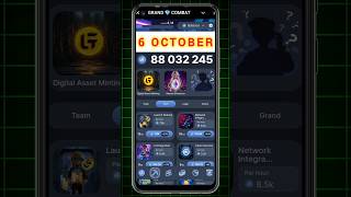 6 OCTOBER Grand Combat Daily Combo | Grand Combat Combo Card Today | Daily Combo Grand Combat