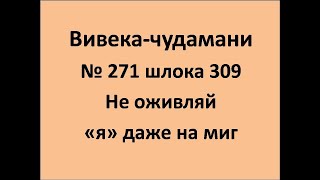 ВивекаЧудамани курс Свамини Видьянанды Сарасвати 271 шлока 309 Не оживляй даже на миг