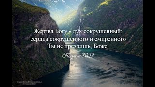 "Жертва Богу - дух сокрушен"( Пс.50:19) проповедь, протоиерей Михаил Швалагин