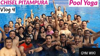 Aqua/Pool yoga by Neha Tanwar | Organised by Chisel by Virat Kohli | Pitampura || VLOG 4