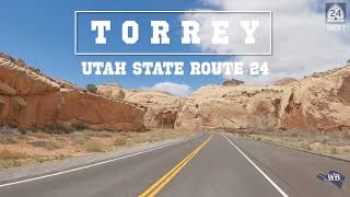 Scenic drive on Utah State Route 24, Scenic Byway, Torrey