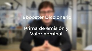 Prima de emisión y valor nominal