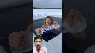 Barf ki hathkadi 🥶😱#icequeen #ice #shortvideo #shorts