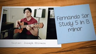 Study No. 5 in B Minor by Fernando Sor Performed by Joseph Olivera