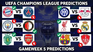 UEFA Champions League Week 5 Predictions & Betting Tips