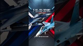 F-16 Fighting Falcon VS SU-30 MKI | Which one is Superior | #youtubeshorts #shorts