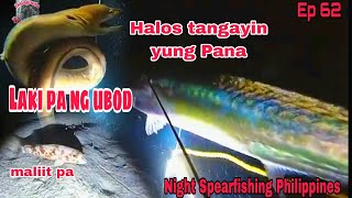 Ep #62 Halos tangayin yung pana sa sobrang lakas|Night Spearfishing Philippines|Dalaguete