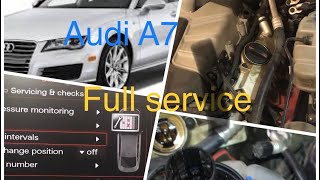 Audi A7 complete service/2013