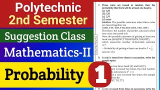 Probability (Part-1) | Mathematics-II Suggestion | 2nd Semester Polytechnic | NatiTute