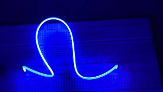 G28437 ` Flexible Silicone COB 3V String Light, Blue - 300mm long