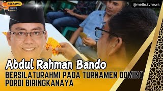 Calon Walikota Makassar Abdul Rahman Bando Bersilaturahmi Pada Turnamen Domino PORDI Biringkanaya