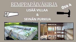 REMPPAPÄIVÄKIRJA OSA 4: Lisää villaa ja seinän purkua ⛏️