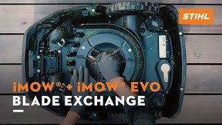 STIHL iMOW® robotic lawn mower I iMOW® blade change