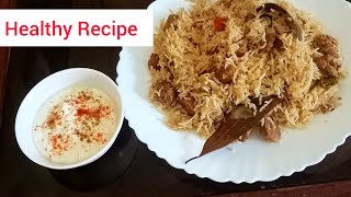 Soya chunks Biryani . Quick & Easy Biryani recipe . Tasty &  Easy Biriyani Recipe. Bachelor Recipe