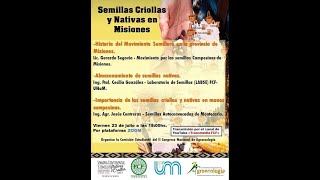 "CHARLAS SOBRE SEMILLAS CRIOLLAS Y NATIVAS-FCF-UNaM"