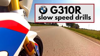 BMW G310R   MotoVlog #2   Slow Speed Drills