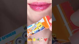 asmr MINIONS CHOCOLATE🍫 EMOJI FOOD CHALLENGE 🍪🍍🍭🧋❤️🍫 satisfying eating sounds mukbang 먹방