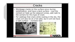 2018 10 10   Defects in Die Casting, Surface Defects and Other Problems    Highlight NADCA Video