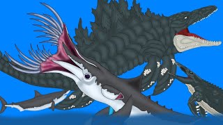 Squidshark VS Mosasaurus VS Mosazilla