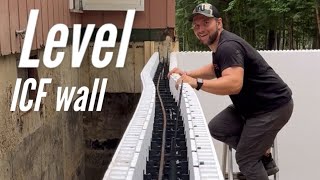 How to Brace, Level and Alight an ICF Wall! WINNI