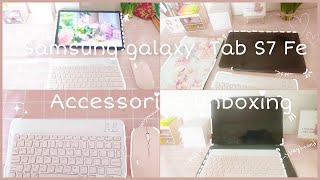 Unboxing  Samsung  Tab S7 FE  Accessories ✨️