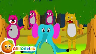 Elephant is high jumping | Animale Kids | Aillion kids Nursery