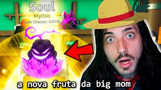 ATUALIZOU!! A NOVA FRUTA MÍTICA da BIG MOM no FRUIT BATTLEGROUNDS e de BRINDE GIREI a VENOM MÍTICA!!