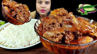 Eating Show Spicy Chicken Curry Asmr Eating spicy Chicken Kosha Vat Mukbang Bigbite Food Challenge