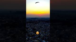 A Beautiful Sunset📍 Jodhpur, Rajasthan 🇮🇳#sunset#jodhpur#rajasthan #video #viral #vlog #bike #rider