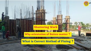 Shuttering || Correct method of fixing batten || Why orientation matter #shuttering #vimutti_coe