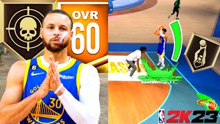 I MADE THE BEST 60 OVR STEPHEN CURRY BUILD ON NBA 2K23 (CURRENT GEN)