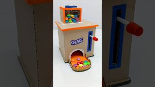 Candy Vending Machine कैसे बनाएं || How to make Gems Dispenser Machine from Cardboard #shorts #viral