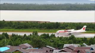 Pesawat Wings Air ATR 72 600 Sorong Manokwari Take Off