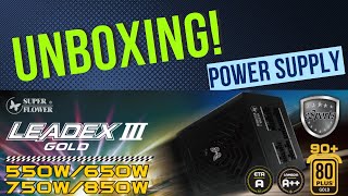 Super Flower Leadex 850w Power Supply Unboxing