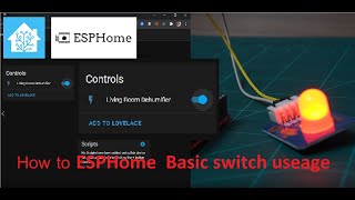 How to ESPHome  - basic features  control light with switch