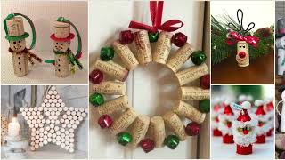 🎄100 CHRISTMAS DECORATING IDEAS 2024 - CHRISTMAS WINE CORK ORNAMENTS - CHRISTMAS IDEAS DIY 🎄