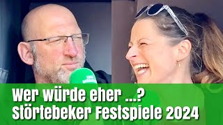 Störtebeker Festspiele 2024: Tina Rottensteiner und Volker Wackermann im „Verhör“