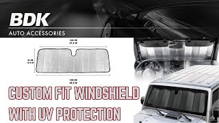 Ultimate UV Protection: BDK Sun Shade for Jeep Wrangler & Gladiator (1987-2021)