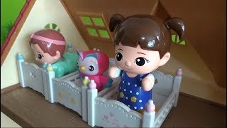 콩순이 콩콩이 세요 침대 3개 장난감 놀이 Kongsuni Baby Doll Owl 3 Beds Toys Play