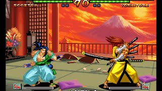 Samurai Shodown V: Sogetsu playthrough lvl-4 【60fps】