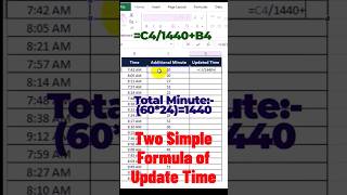 Add extra  minute to time in excel  😍😍😎😎🫡🫡#viral  #shorts  #excel  #tips  #exceltech  #trending