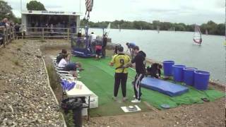 Watford Boys Grammar charity Bungee jump. Ed's  jump,  25th June 2011