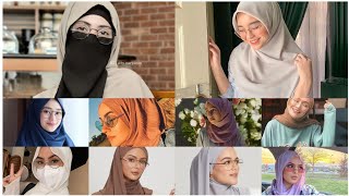 Hijab Style With Glasses #colorsoflifewithmusfira #hijabstyle