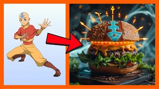 Avatar : The Last Airbender But Turned Into Hamburger 🍔 All Characters 🔥 2024 ✨