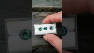 Ceylon blue green sapphires September gemstone gift for her