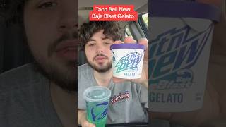 Taco Bell New Baja Blast Gelato #tacobell #foodreview #shorts